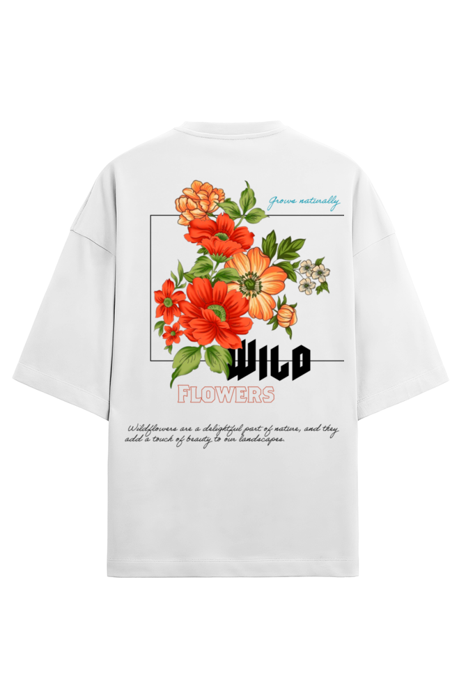 Wildflowers terry oversized t shirt