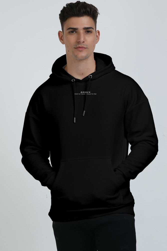 Branded Black oversized hoodie