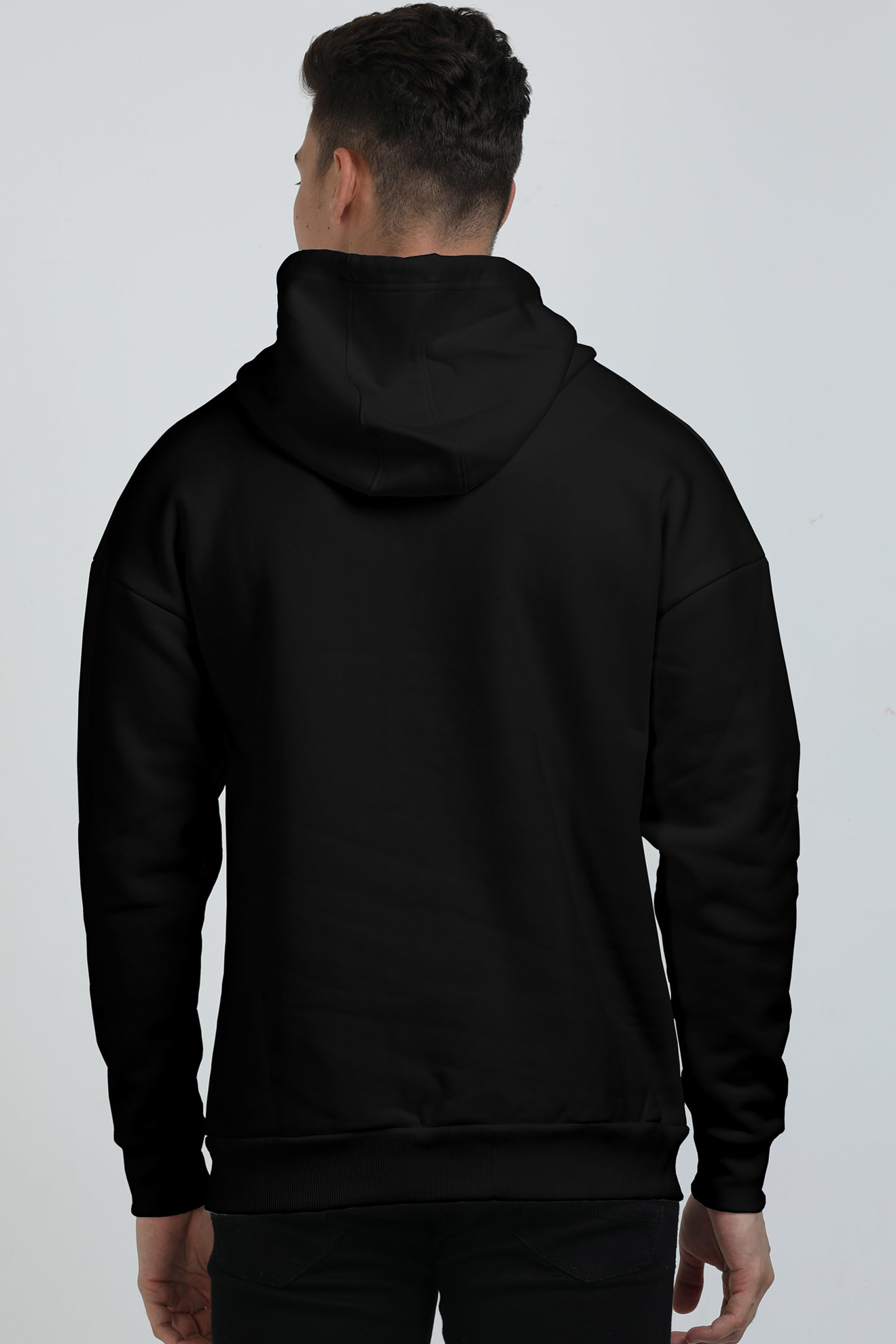 Branded Black oversized hoodie