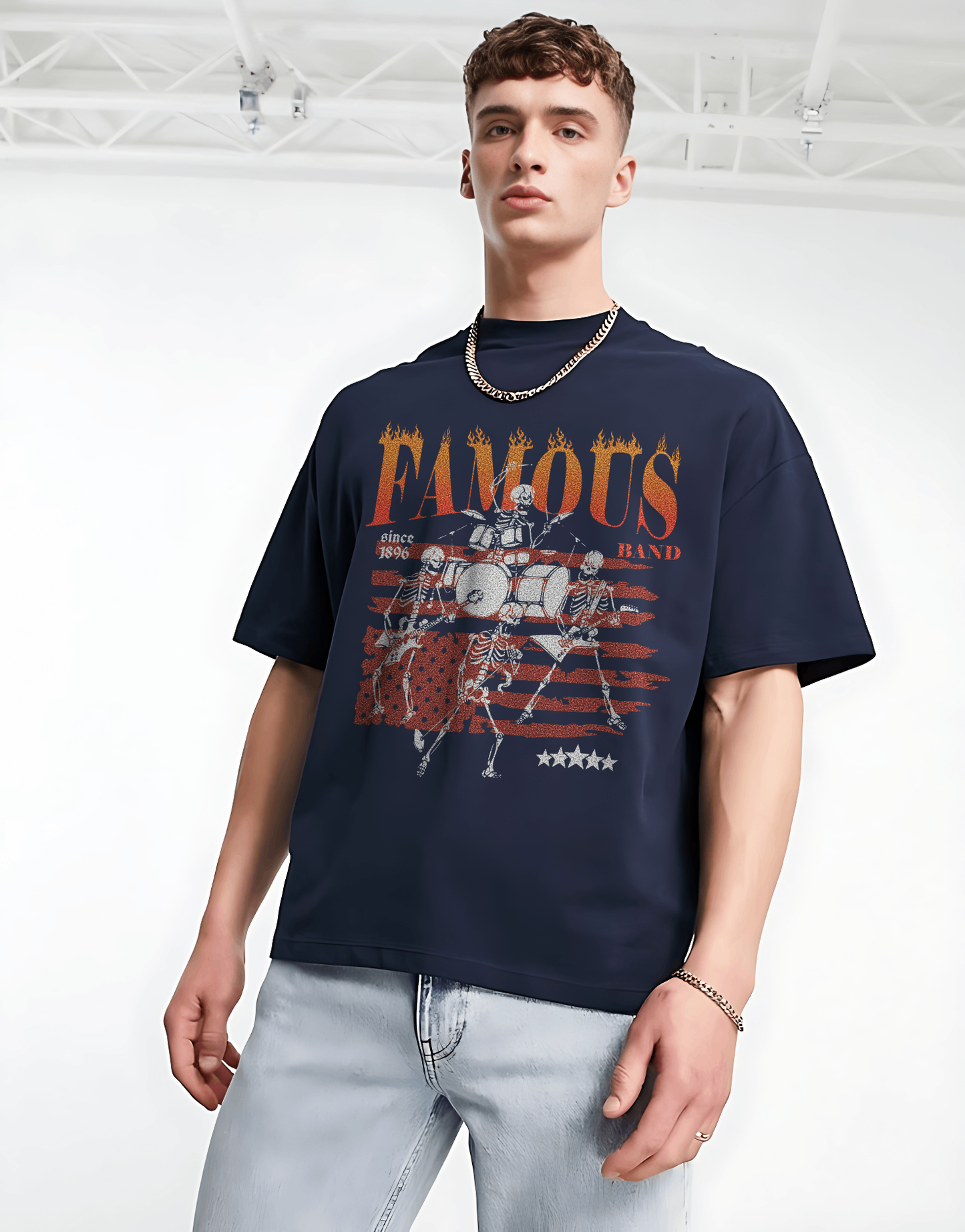 Famous band oversized t shirt