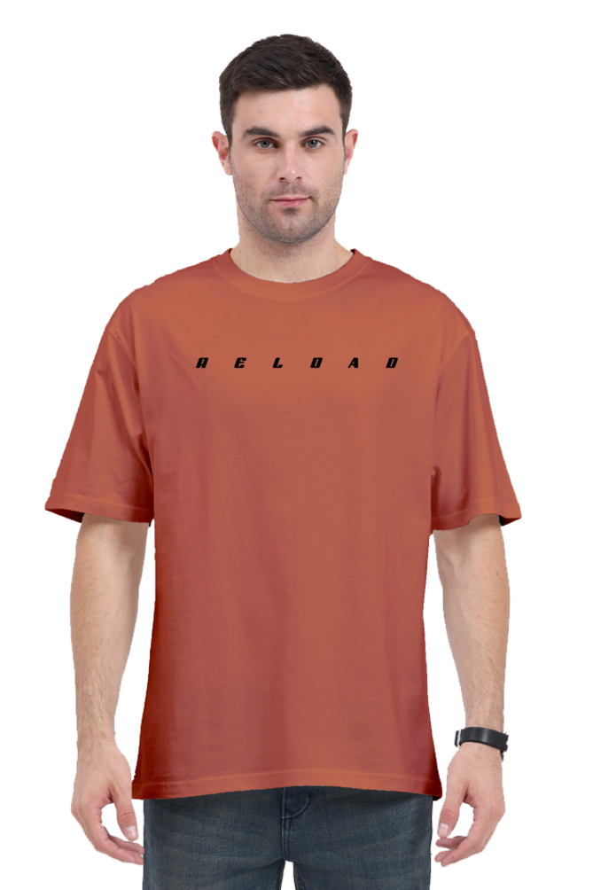 Reload coral oversized t shirt