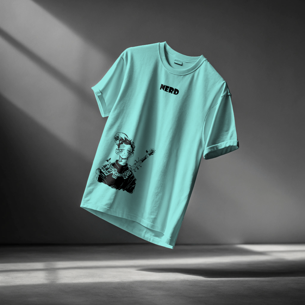 Nerd oversized mint t shirt