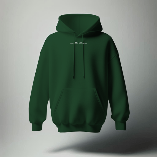 Bottle green oversized Hoodie