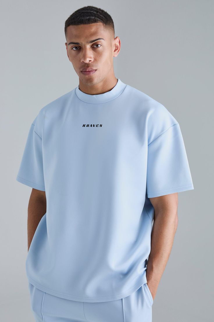 Baby blue oversized t shirt