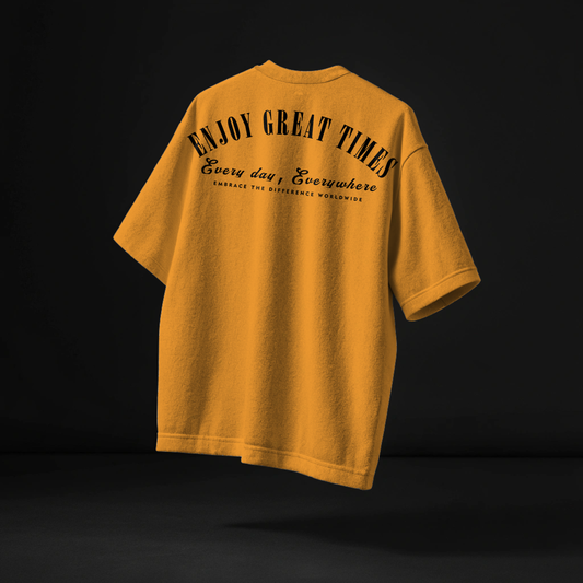 Golden yellow oversized t shirt