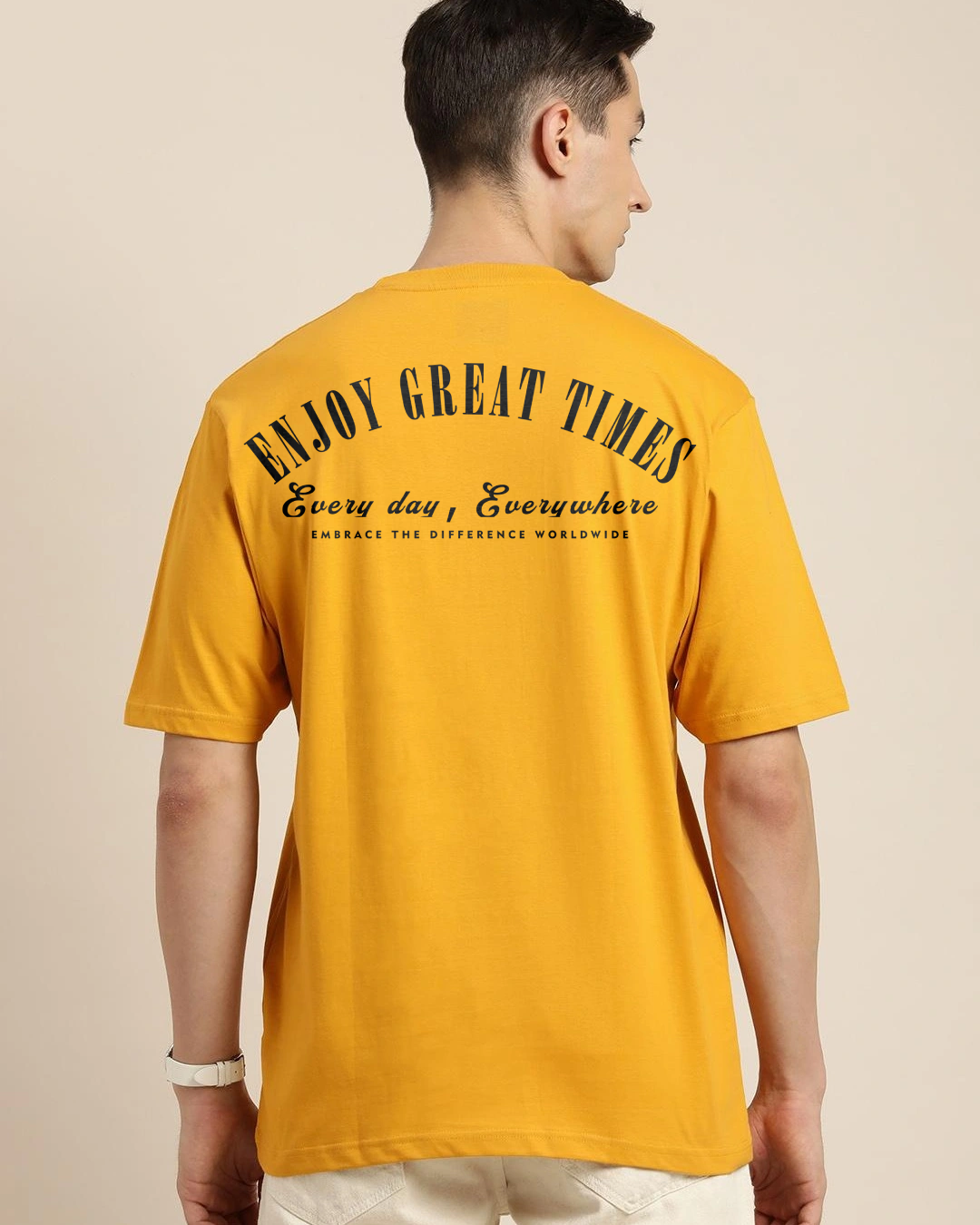 Golden yellow oversized t shirt