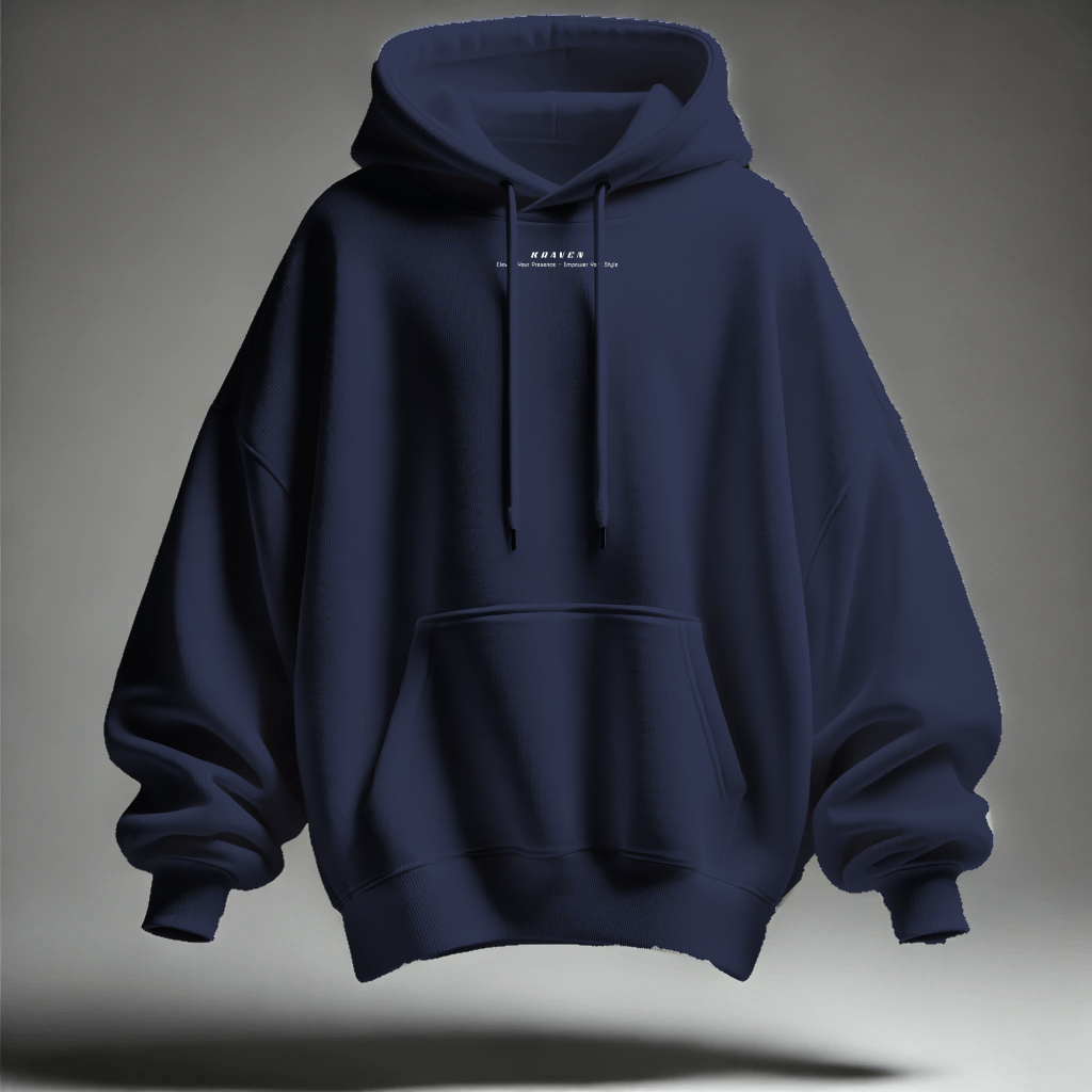 Navy blue oversized hoodie